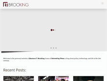 Tablet Screenshot of etbrooking.com